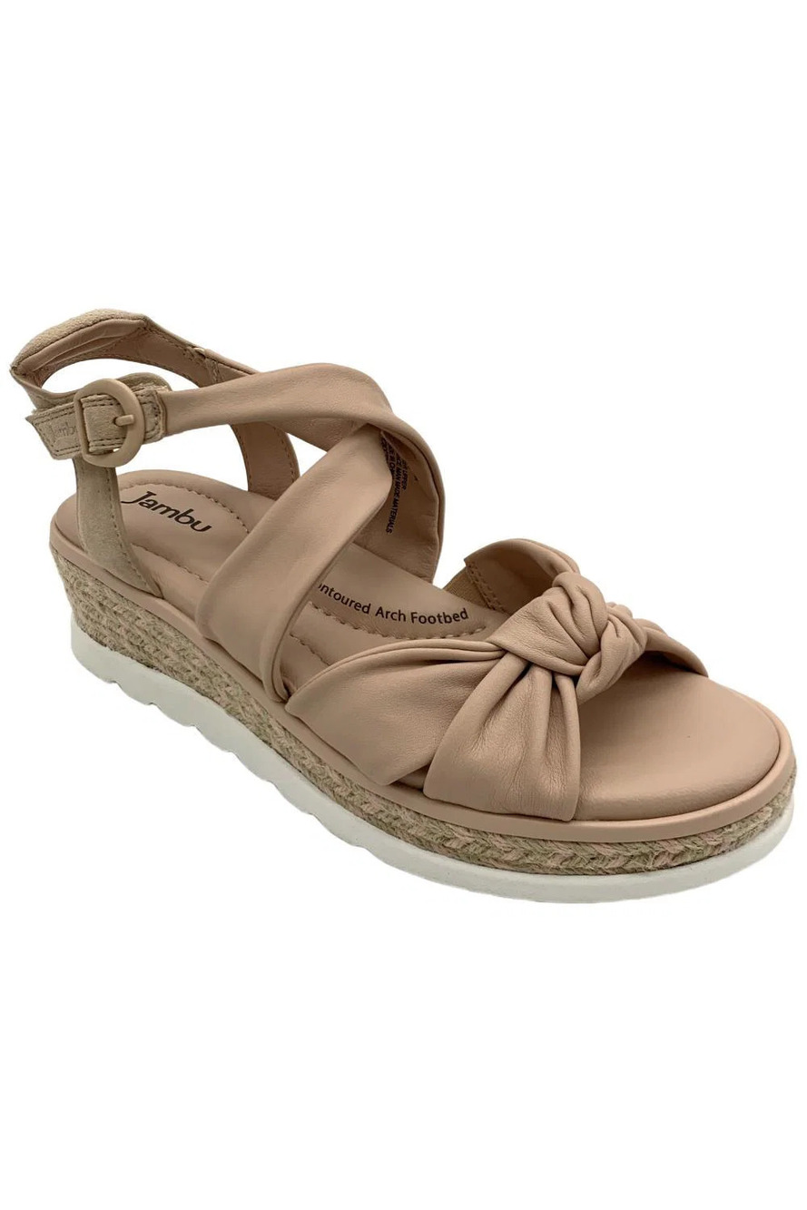 Jambu Women's Diana Demi Wedge Sandal Rose - Medium
